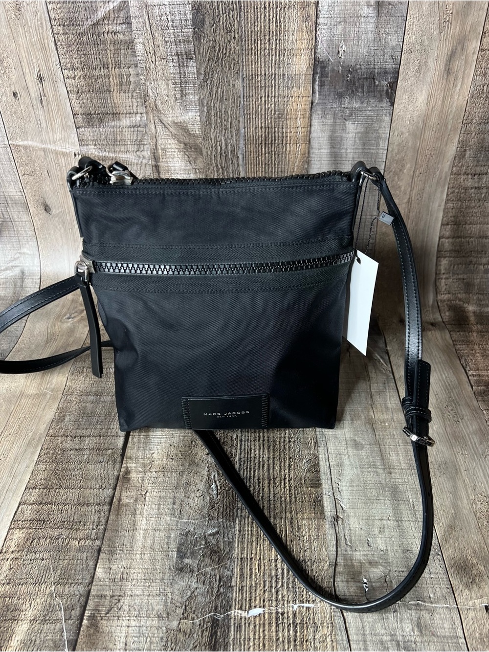 Marc Jacobs Biker North South Black Nylon Crossbody Bag